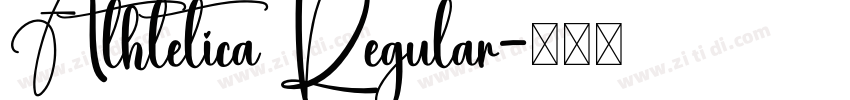 Athletica Regular字体转换 Athletica Regular字体转换